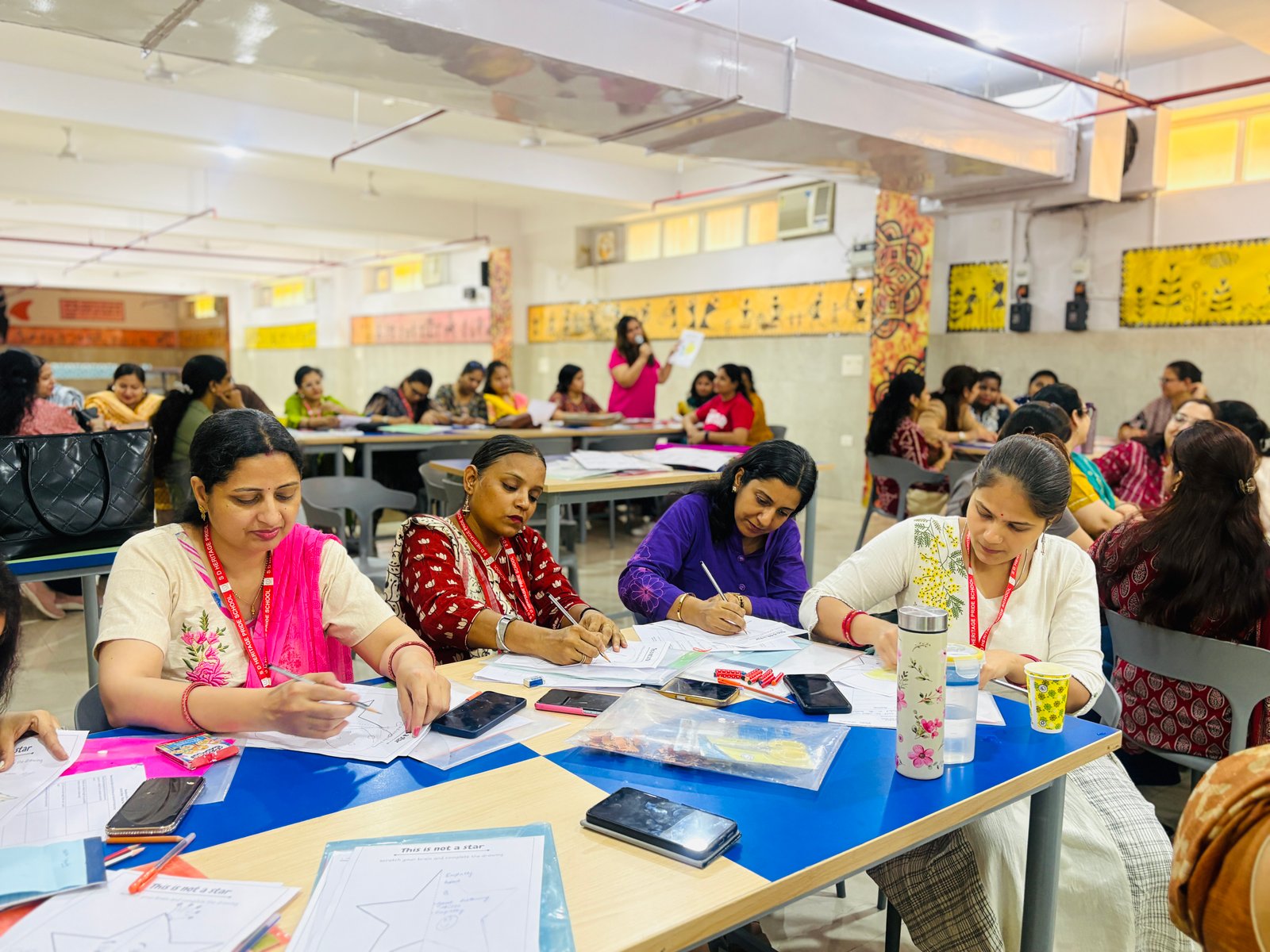 Hand filling admission form